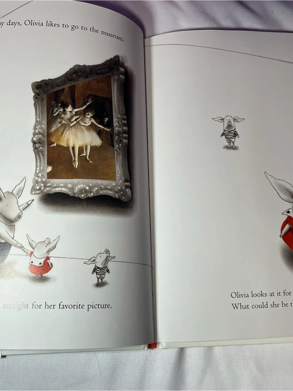 Olivia The Pig Hardcover Book 2000 Vintage Children’s Story Book With Sleeve
